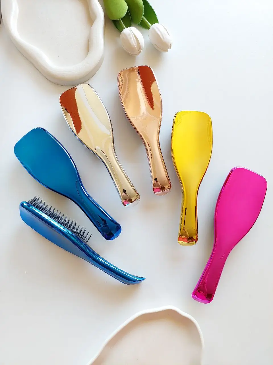 Mirrored Tangle Teaser Detangling Brush (2) برس گره بازکن تنگل تیزر آینه ای - Image 1