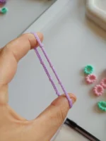 مینی کش حوله ای چروک ۵۰ عددی کیفدار - Image 5