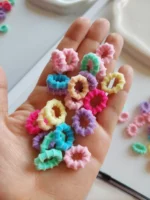 مینی کش حوله ای چروک ۵۰ عددی کیفدار - Image 4