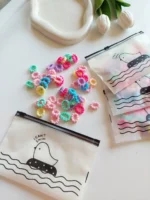 مینی کش حوله ای چروک ۵۰ عددی کیفدار - Image 3