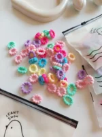 مینی کش حوله ای چروک ۵۰ عددی کیفدار - Image 2