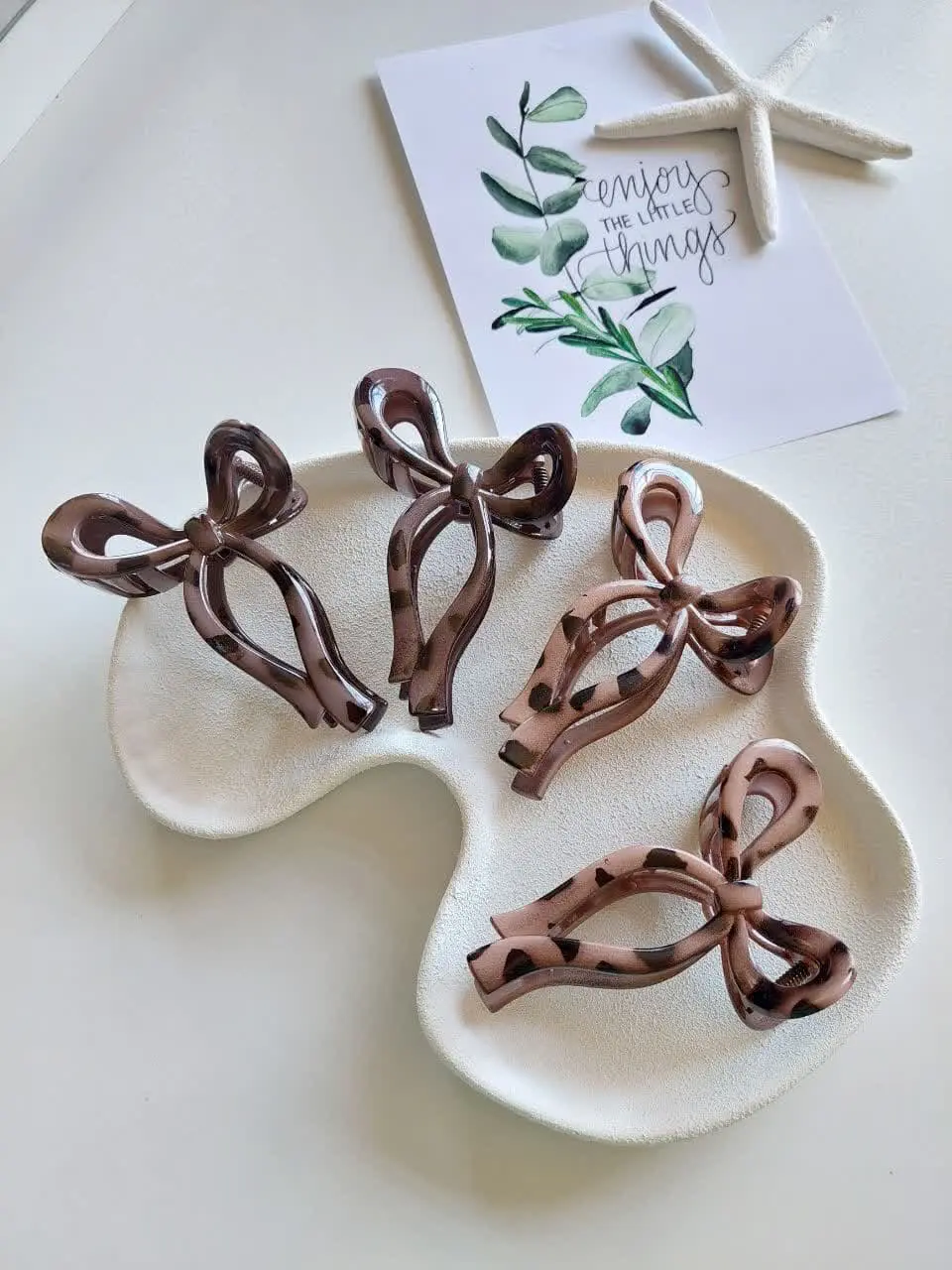 Leopard bow tie clips (1) کلیپس پاپیون پلنگی - Image 1