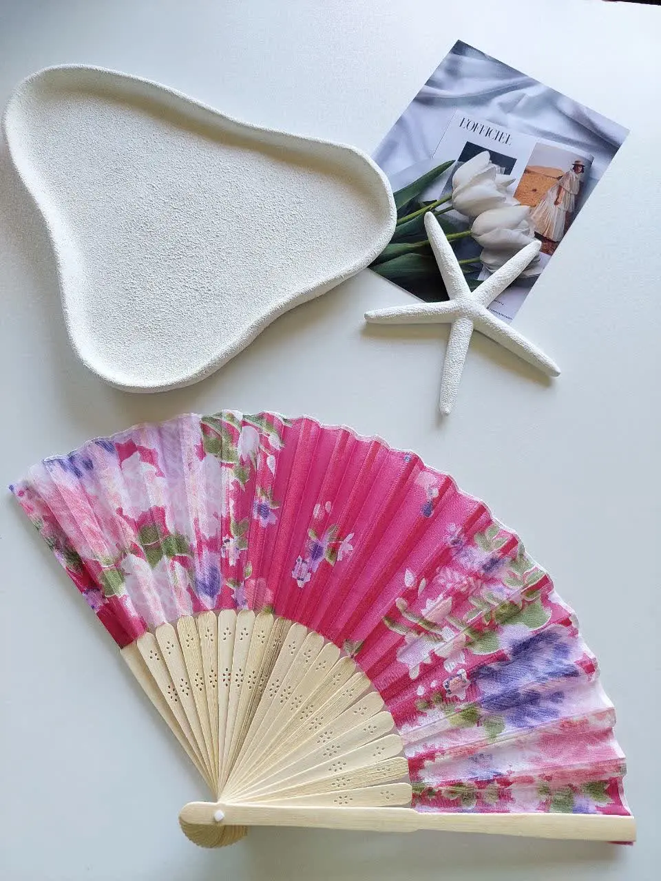 Wooden flower fan (4)