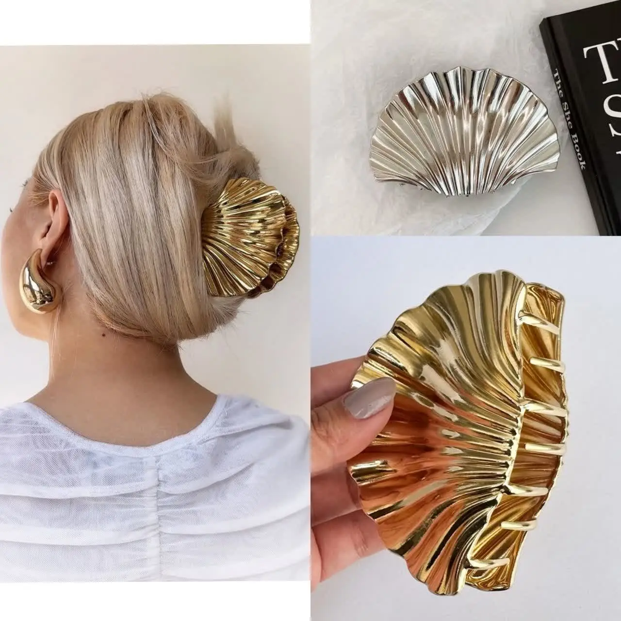 Large size metal oyster clips (1) کلیپس فلزی صدف سایز بزرگ - Image 1