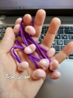 کش مو گرهی پیکسلدار مدل قلب براق - Image 7