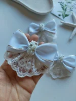 گیره پاپیونی مرواریدی هلالی - Image 5