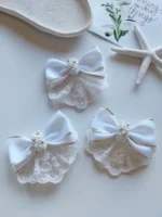 گیره پاپیونی مرواریدی هلالی - Image 3