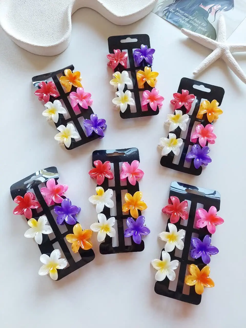 Mini Plumeria Clips (2cm) (7) مینی کلیپس پلومریا ( ۲سانتی ) - Image 1