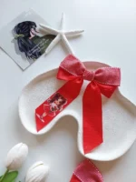 گیره پاپیونی قرمز یلدایی