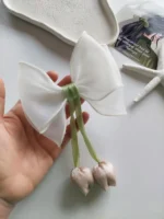 پاپیون حریر لاله آویزدار - Image 8