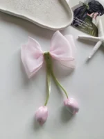 پاپیون حریر لاله آویزدار - Image 6