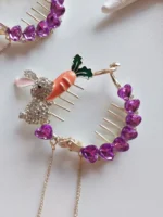 کلیپس گوجه ای خرگوش نگیندار - Image 4