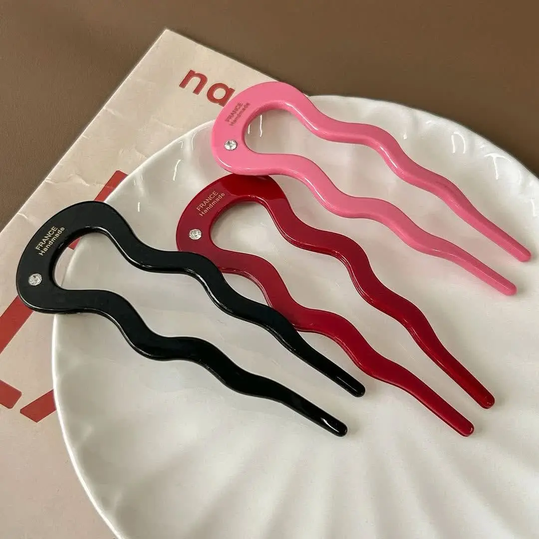 Kanzashi 2-line wavy polyester (5) کانزاشی ۲ لاین پلی استر موجی - Image 1