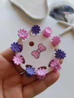 مینی کلیپس بابونه کارتی ۱۰ تایی - Image 3