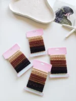 پک ۱۲ تایی کش مو حوله ای کارتی - Image 3