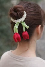 کش مرواریدی لاله آویزدار - Image 2