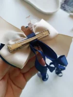 گلسر پرنسسی کرم سرمه ای دنباله دار - Image 3