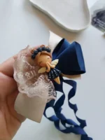 گلسر پرنسسی کرم سرمه ای دنباله دار - Image 2