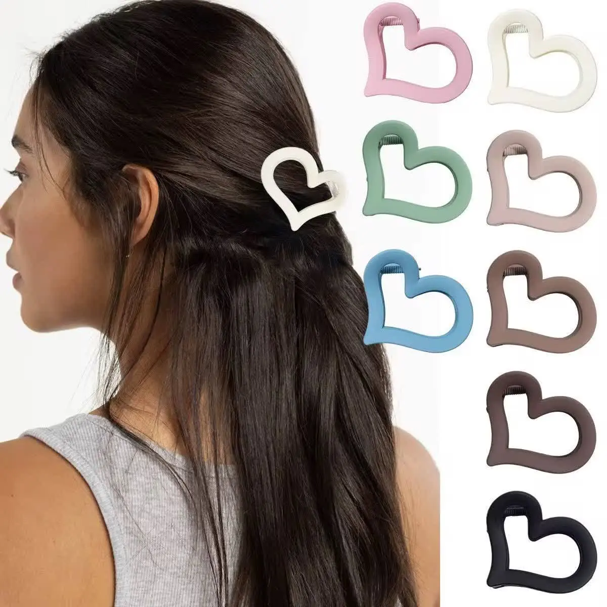 Sparkly Heart Clip (6 cm) (1) کلیپس شمعی و براق قلب (۶ سانتی) - Image 1