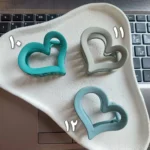 کلیپس شمعی و براق قلب (۶ سانتی) - Image 6