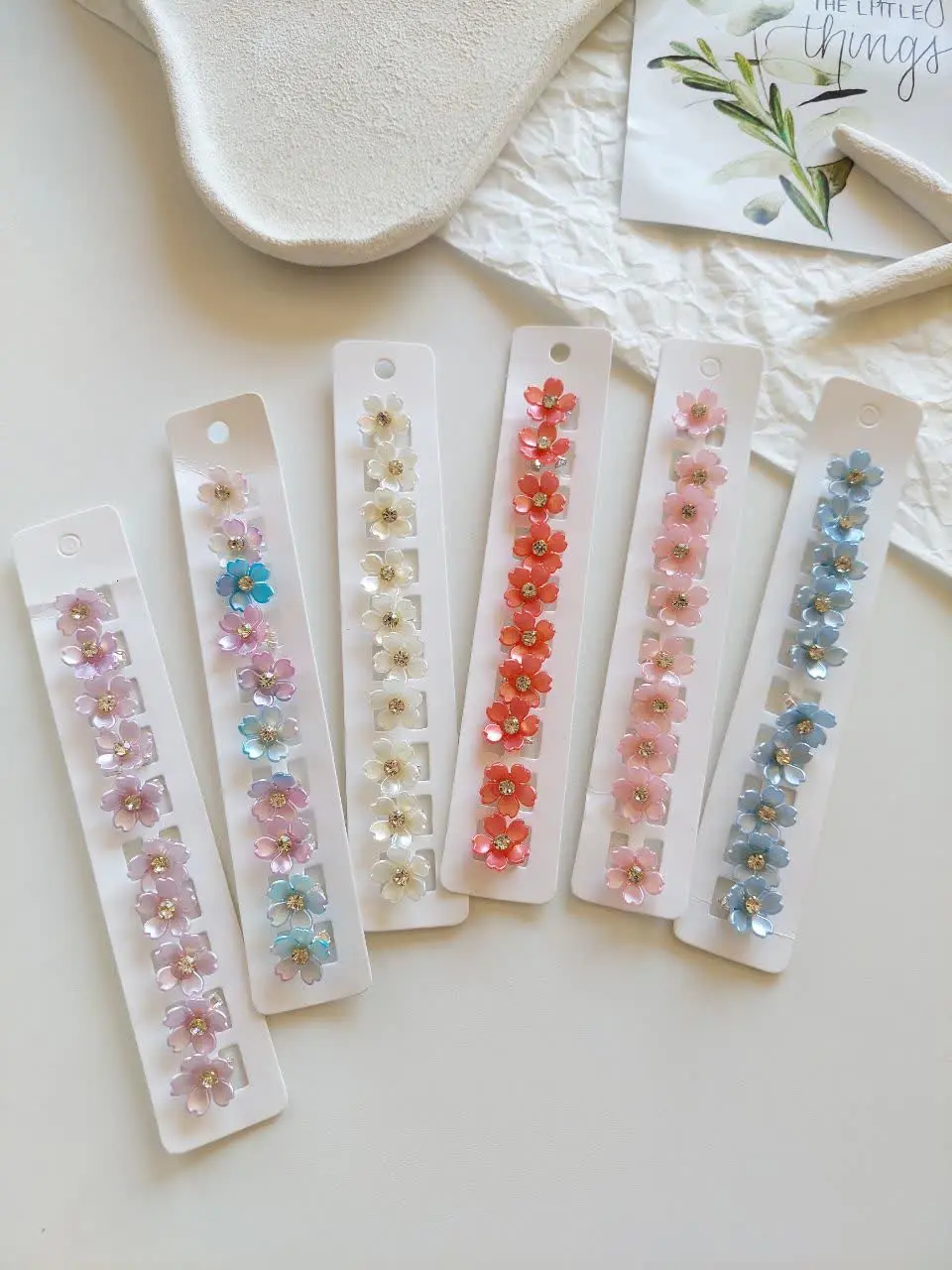 Colorful flower hair lock (single) (1) قفل مو شکوفه رنگی ( تکی ) - Image 1