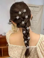 قفل مو گل کریستالی ( تکی ) - Image 2