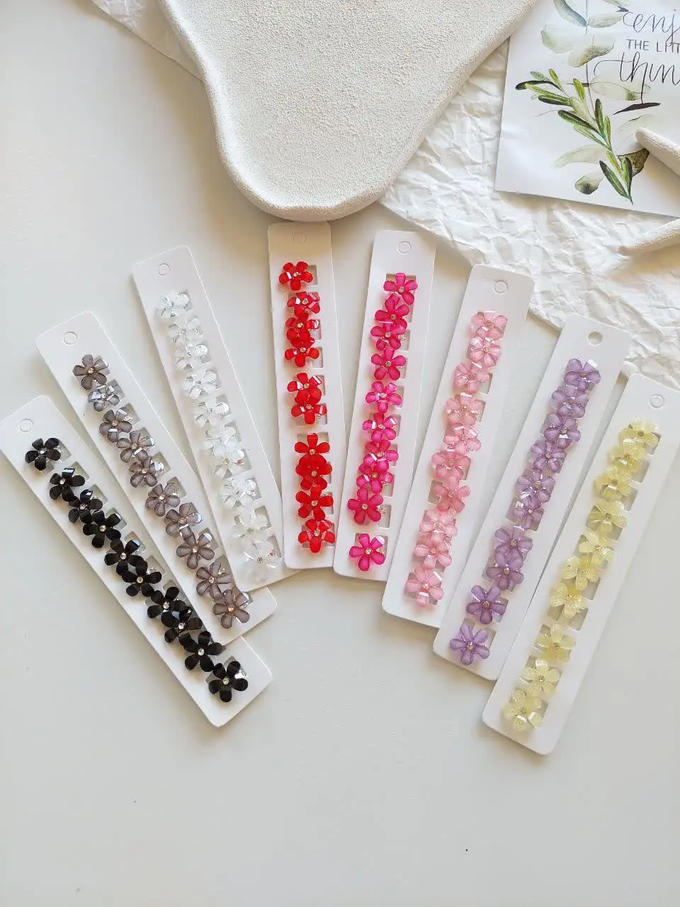 Crystal flower hair clip (single) (2) قفل مو گل کریستالی ( تکی ) - Image 1