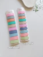 پک ۱۰ عددی گیره تق تقی شمعی رنگی - Image 3