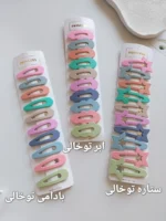 پک ۱۰ عددی گیره تق تقی شمعی رنگی - Image 4