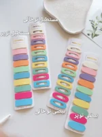 پک ۱۰ عددی گیره تق تقی شمعی پاستیلی - Image 4