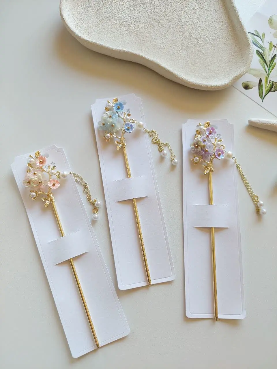 Kanzashi metal blossom brand (1) کانزاشی فلزی شکوفه برند - Image 1