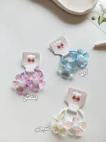 پک 2 تایی کش مو گل شیشه ای - Image 3