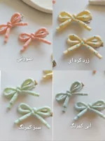 پک ۲ تایی گیره انبری پاپیون خالدار - Image 7