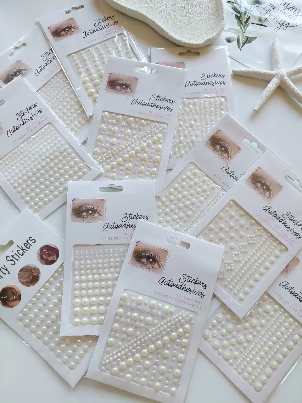 Adhesive hair and body pearls (2) مروارید چسبی - Image 1